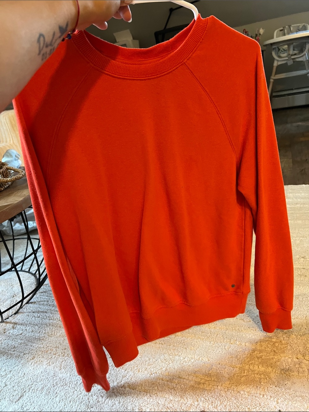 Prana Women's Crewneck Sweater - Bright Orange